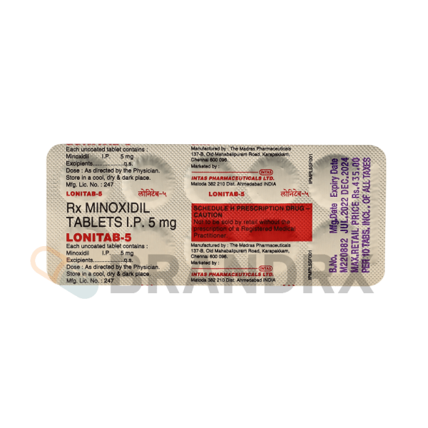 Lonitab 5 mg Intas Pharmaceuticals